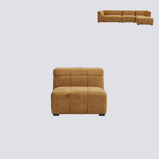 NS家居nsfurniture软包布艺转角沙发NSSF-5407系列 WG10-13 商品图1