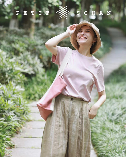 PETIT SCHAN小闪  CLO#045 Lantern 意大利进口亚麻混纺面料条纹灯笼裤 商品图1