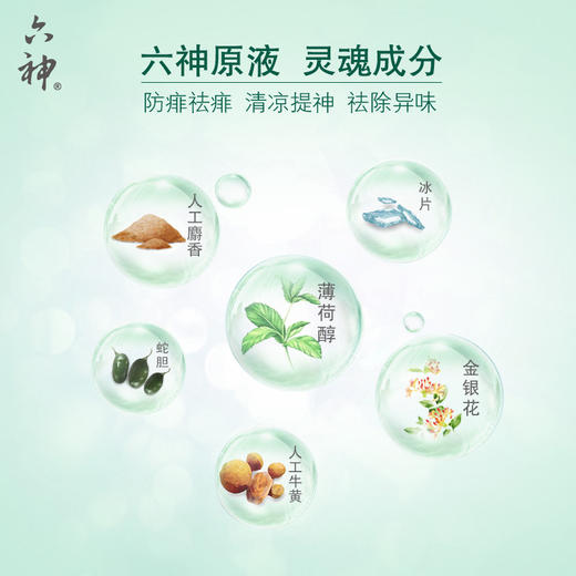 【3瓶装*195ml】六神 花露水 经典玻瓶花露水 祛痱止痒 止痒水可DIY香薰 商品图1