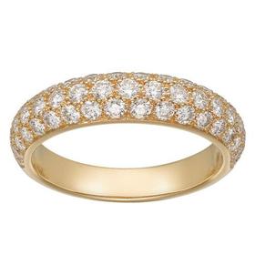 【包税】CARTIER/卡地亚 ETINCELLE系列 18K金黄金镶嵌55颗明亮式切割钻石 结婚求婚订婚戒指B4220500
