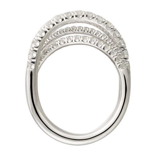 【包税】CARTIER/卡地亚 ETINCELLEE系列 18K金白金镶嵌52颗明亮式切割钻石 结婚求婚订婚戒指N4753200 商品图2