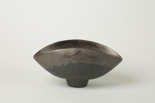 安藤雅信 黒結晶釉掛分异形鉢 商品图1