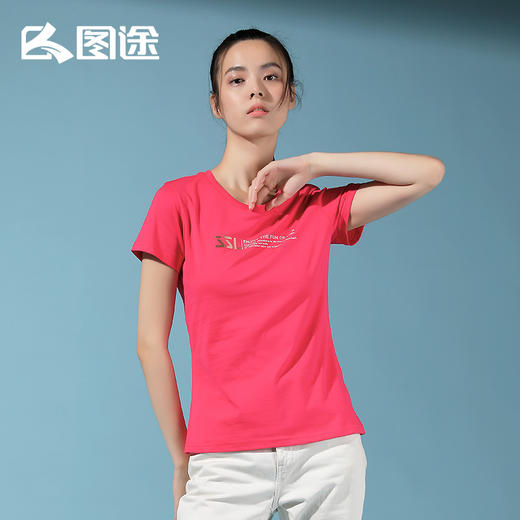 Senselead森力/女式短袖棉T恤 SSAJI82163 商品图4