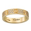 【包税】CARTIER/卡地亚 经典款LOVE 18K金黄金钻石满钻戒指 镶嵌88颗钻石 B4083300 商品缩略图0
