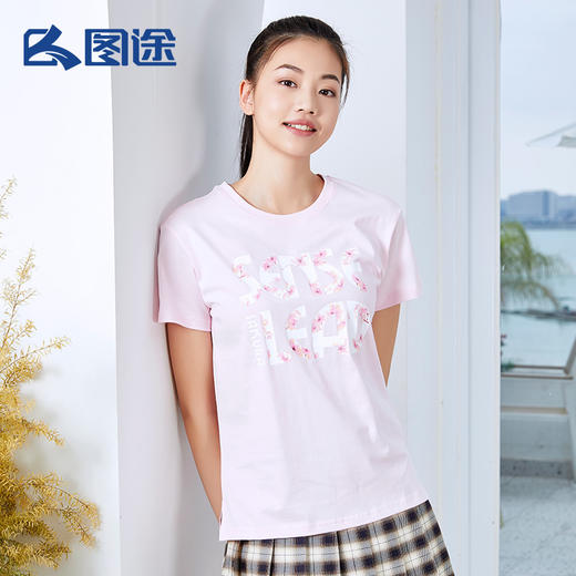 Senselead森力/女式短袖棉T恤 SSAJI82112 商品图2