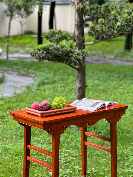 红桥红  家具严选  缅甸花梨（大果紫檀）【90 拍卖款 插肩榫平头案 纪念款】 商品图1