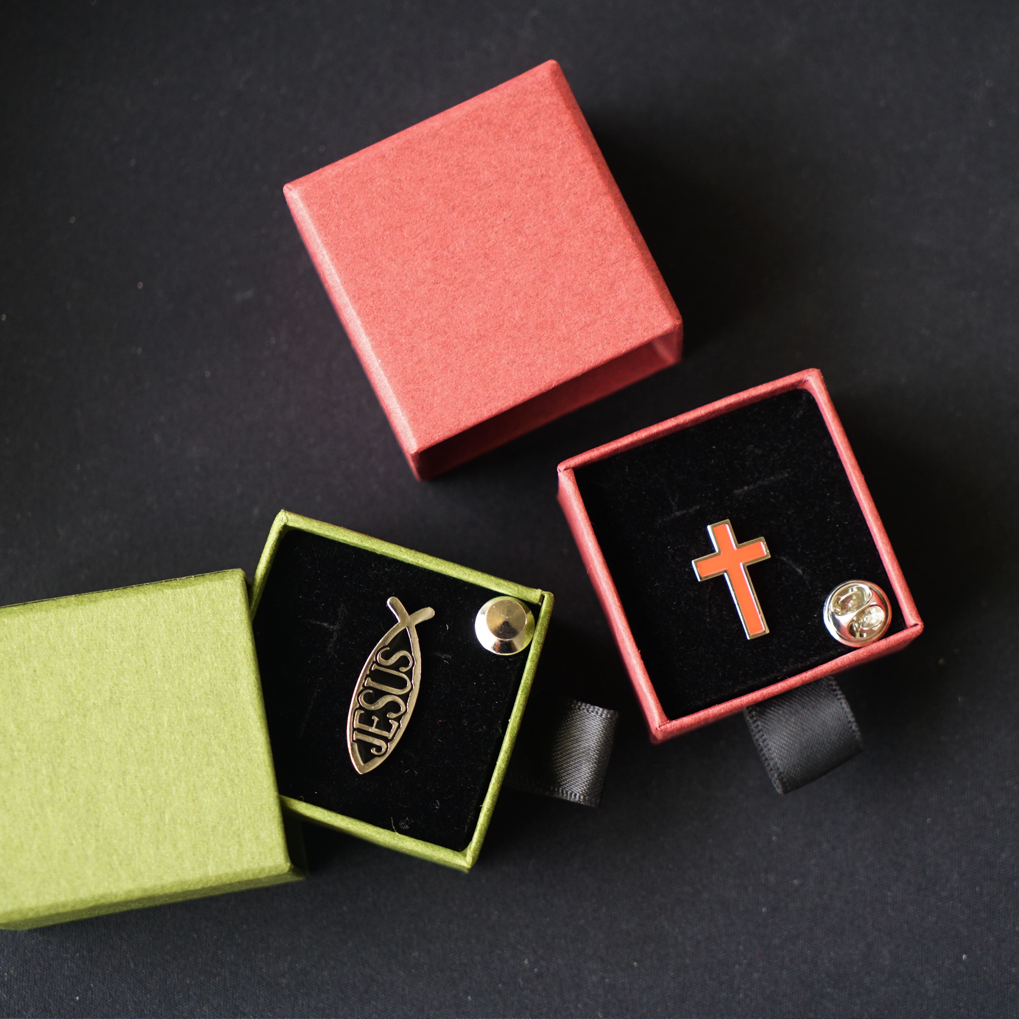 【胸针】Jesus鱼 / 小➕架 · 多功用徽章 · 传 F音的精美小礼物/小组团契