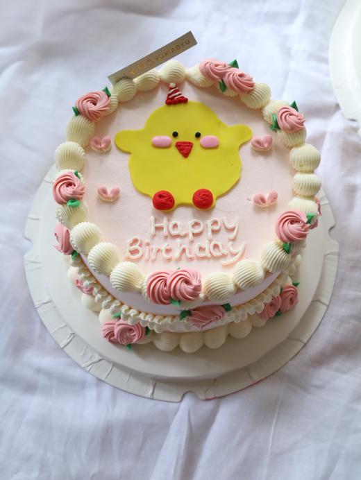 手绘粉色复古小鸡 商品图3