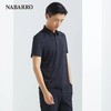 纳巴罗男士经典时尚黑色细条纹锦弹短袖T恤不鼓包不变形NB193920512A 商品缩略图2