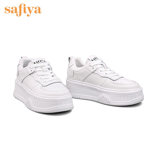 Safiya索菲娅棉花糖超轻底小白鞋2022秋新款透气厚底休闲鞋SF23112068 商品图5