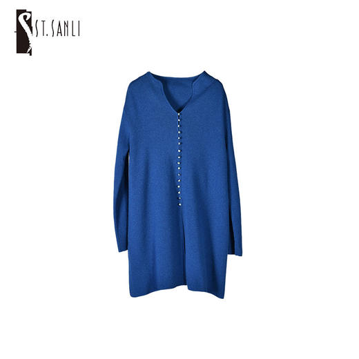 圣三利女装针织V领上衣SL1948005 商品图0