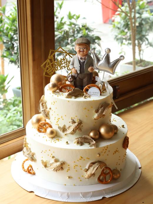 金色系双层祝寿爷爷（图片是8+6款 可以做双层） 商品图3