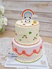 1027CAKE | ins 复古风格  双层 手绘蛋糕 商品缩略图0
