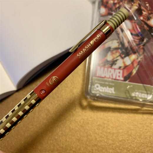 日本派通/pentel/漫威限定/Q1005/美国队长/蜘蛛侠/钢铁侠/自动铅笔0.5 商品图3