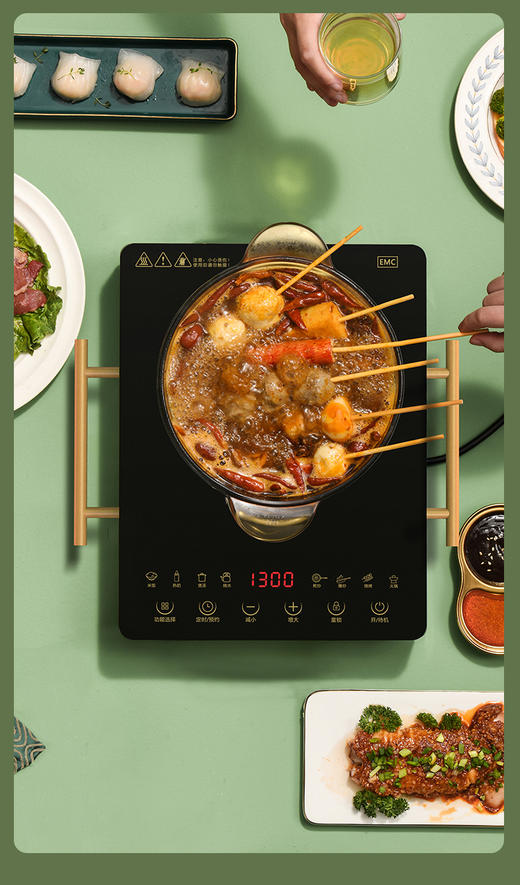 利仁电陶炉多功能一体节能家用台式光波灶大功率爆炒电磁炉锅 商品图9