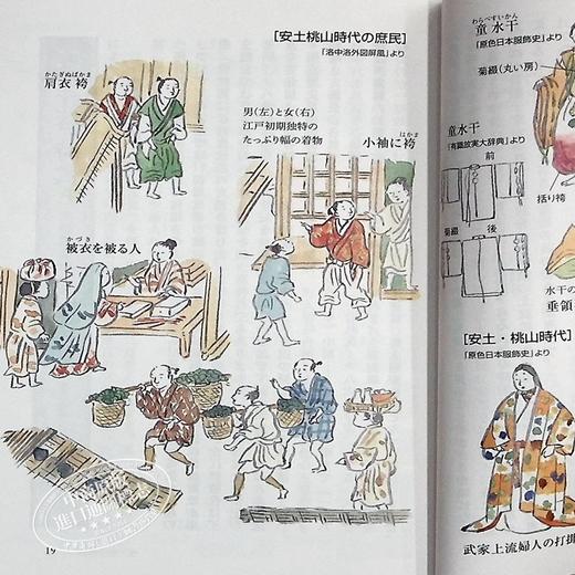 【中商原版】江户服饰图鉴 男士篇 进口艺术 日文原版 江戸衣装図絵 武士と町人 商品图8