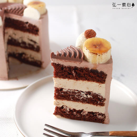 【纯素诞糕】巧克力海盐焦糖碎诞糕 ｜微咸微焦，一切都刚刚好~ 商品图3