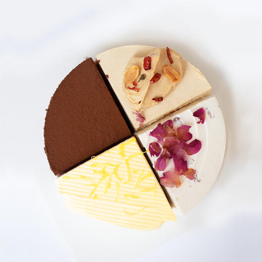新品「Life来福」 苦辣酸甜四味蛋糕｜苦 · 黑巧克力半熟蛋糕；辣 · 麻辣花生芝士蛋糕；酸 · 柠檬丝绒蛋糕；甜 · 玫瑰荔枝蛋糕 商品图1