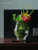新中式酒店餐厅玄关玻璃花瓶仿真花假花客厅摆设插花花艺装饰摆件 商品缩略图0
