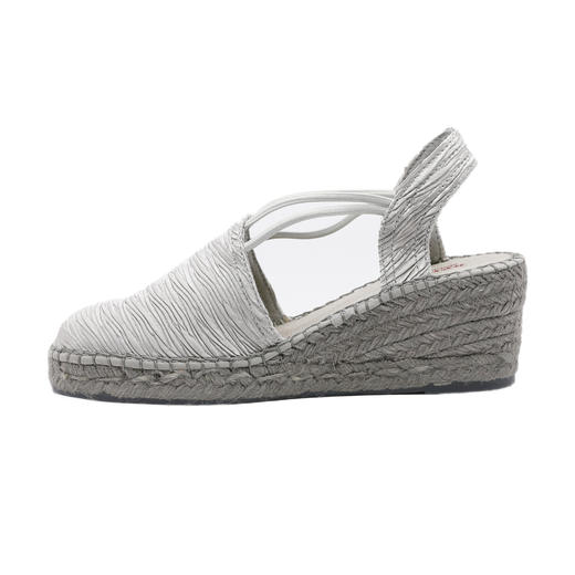 西班牙原产手工制作时尚轻便超舒适女款草编鞋 501PL-银白色 商品图1