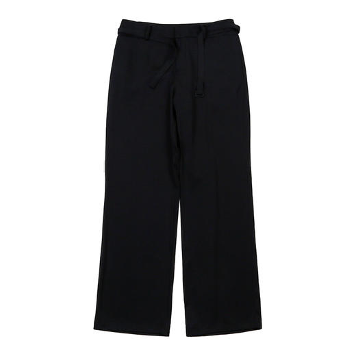 METTE2022年夏新品女士薄款纯色休闲裤时尚气质细带中腰裤子 商品图5