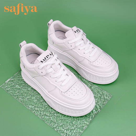 Safiya索菲娅棉花糖超轻底小白鞋2022秋新款透气厚底休闲鞋SF23112068 商品图0