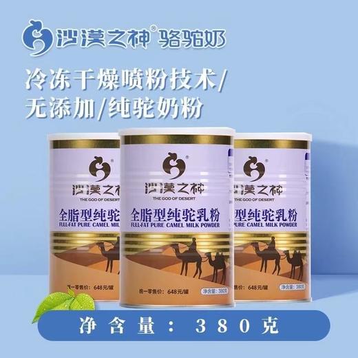 【有机认证】双国家地理标志产品 有机驼奶粉380g单罐装 100%驼奶含量 配料表只有驼奶生鲜乳 糖尿病人可喝 商品图0
