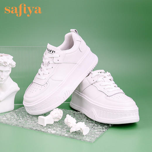 Safiya索菲娅棉花糖超轻底小白鞋2022秋新款透气厚底休闲鞋SF23112068 商品图2