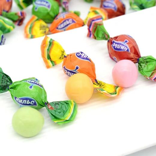 【中欧班列精选】俄罗斯kdv糖果尼尔斯混合水果软糖樱桃橙子青苹果多口味糖果500g 商品图5