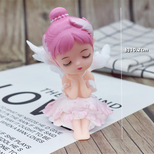 翅膀贝拉女孩摆件 天使贝拉小公主装饰摆件 贝拉天使翅膀爱心摆件 商品图1