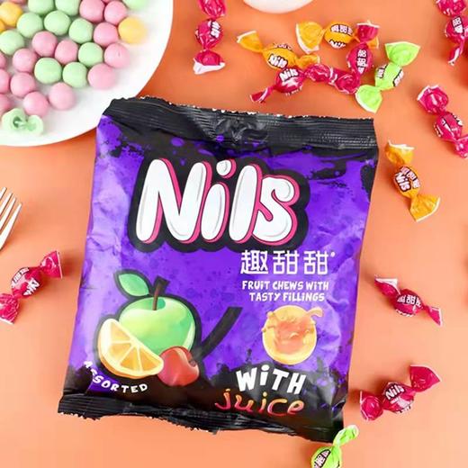 【中欧班列精选】俄罗斯kdv糖果尼尔斯混合水果软糖樱桃橙子青苹果多口味糖果500g 商品图0