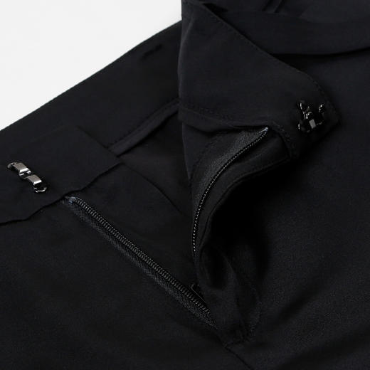 METTE2022年夏新品女士薄款纯色休闲裤时尚气质细带中腰裤子 商品图4