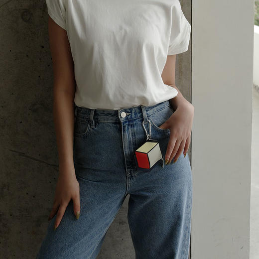 MFA波士顿美术博物馆蒙德里安创意零钱袋小巧复古风挂件零钱包女 商品图3