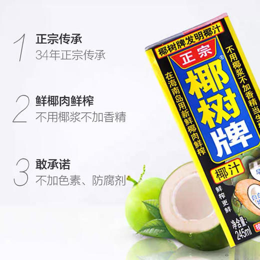 椰树椰汁245ml*24盒/件 商品图1