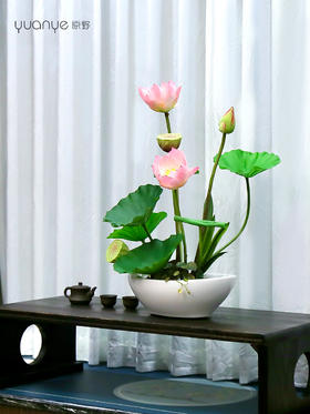 高端仿真花餐桌花摆花茶室客厅玄关酒店餐厅摆设茶几前台中式装饰