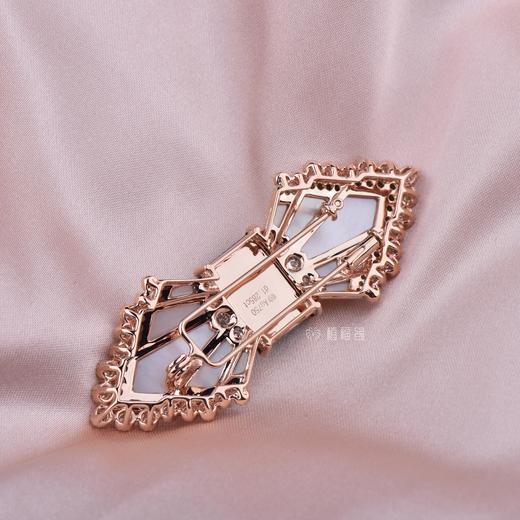 【以爱之名】蝴蝶结贝母翡翠胸针-XZ12204071 商品图2