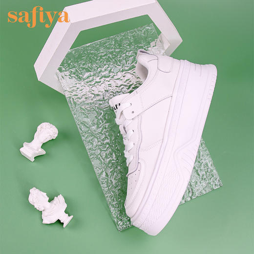 Safiya索菲娅棉花糖超轻底小白鞋2022秋新款透气厚底休闲鞋SF23112068 商品图3