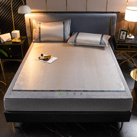 艾草裸睡冰藤席双面可用可折叠席 商品图3