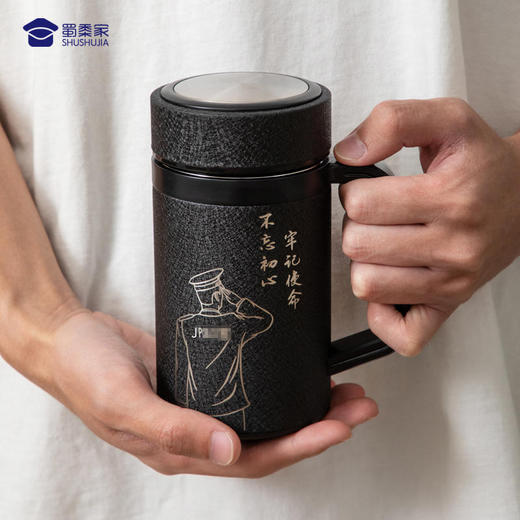 【敬礼手柄紫砂杯】创意紫砂水杯 男女士办公泡茶杯子
 商品图2