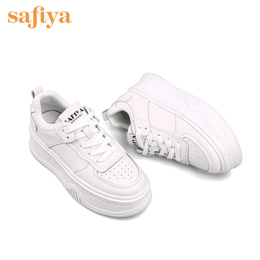 Safiya索菲娅棉花糖超轻底小白鞋2022秋新款透气厚底休闲鞋SF23112068 商品图4
