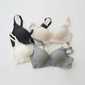 舒适氧气感 裸感桑蚕丝洋气无痕收副乳聚拢蕾丝文胸内衣 【包邮+涉及卫生bu退换】