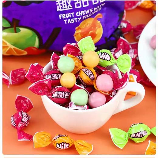 【中欧班列精选】俄罗斯kdv糖果尼尔斯混合水果软糖樱桃橙子青苹果多口味糖果500g 商品图1