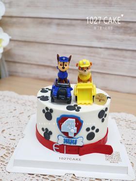 1027CAKE |汪汪队 狗狗主题蛋糕 翻糖