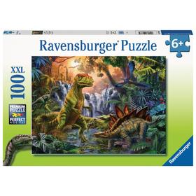 Ravensburger拼图 平面拼图100片恐龙绿洲RAVC128884
