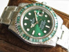 N劳li士欧洲订制版绿钻彩圈潜航者绿水鬼，定制级彩钻，纯手工独立镶嵌，精钢表带，密底，男士腕表，自动机械机芯 商品缩略图12