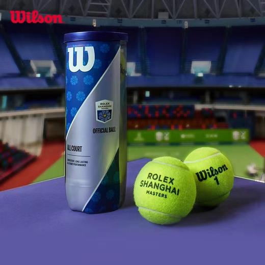 Wilson 上海劳力士大师赛官方指定比赛网球 多场地通用（3粒装） 商品图0