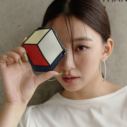 MFA波士顿美术博物馆蒙德里安创意零钱袋小巧复古风挂件零钱包女 商品图1