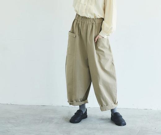 Magali卡其/黑 阔腿裤 商品图0