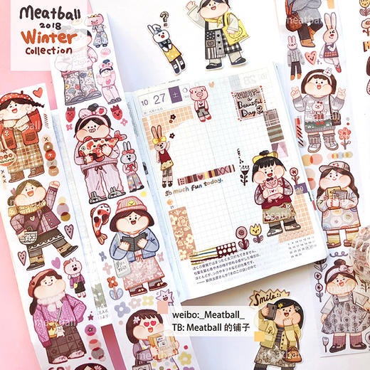 meatball肉球手帐胶带 商品图3