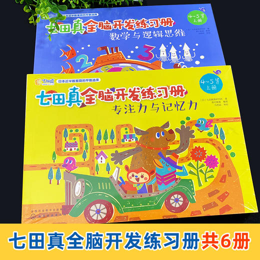 七田真全脑开发练习册 全套24册数学与逻辑思维专注力与记忆力训练书3-4-5-6岁幼儿儿童脑力训练书籍幼儿园幼小衔接注意力培养习题 商品图1